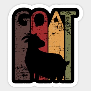 Funny Goat Farmer Retro Vintage For Goat Milk Love Sticker